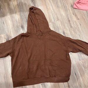 American Eagle Outfitters Chocolate Brown Hoodie